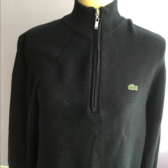 COPY - LACOSTEMen’s Knitwear Quarter Zip Sweater